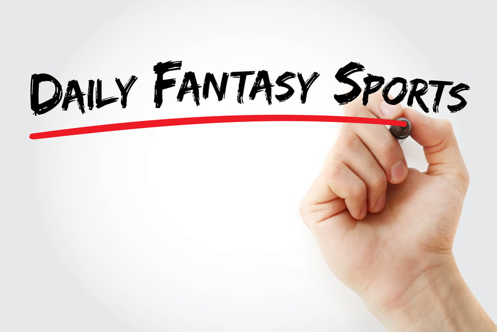 daily fantasy sports written in black marker