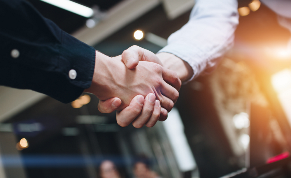 businessmen shaking hands