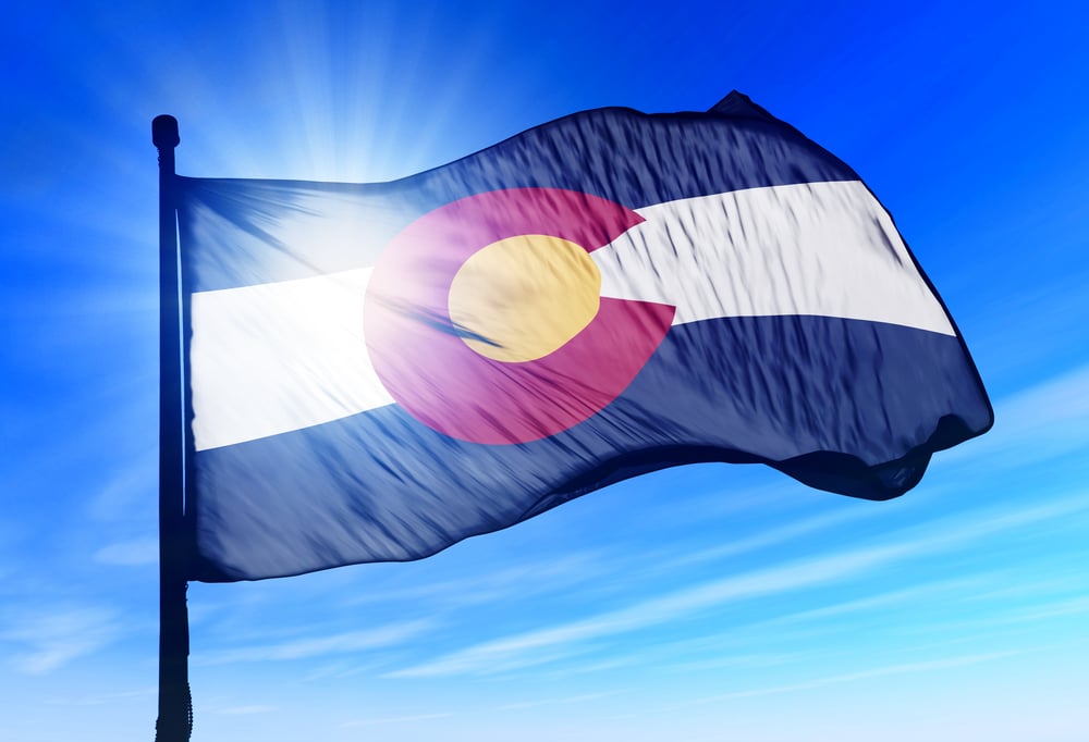 flag of the American state of Colorado