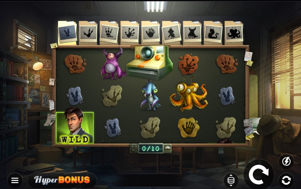 Agent 51 slot reels by Kalamba Games