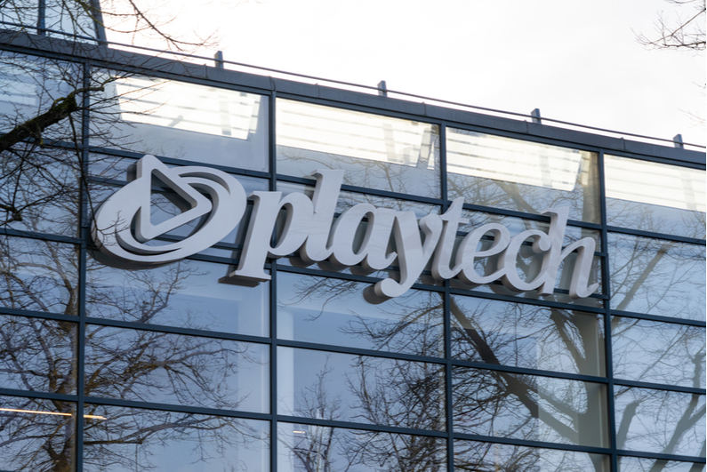 Playtech logo on building